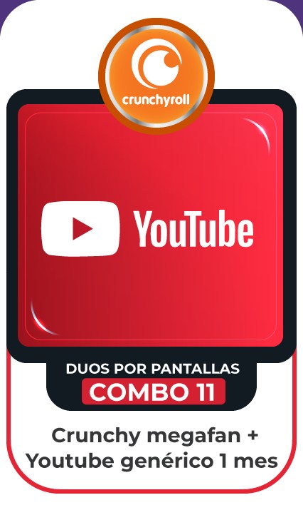 COMBO CRUNCHY MEGAFAN OR - YOUTUBE 1 MES