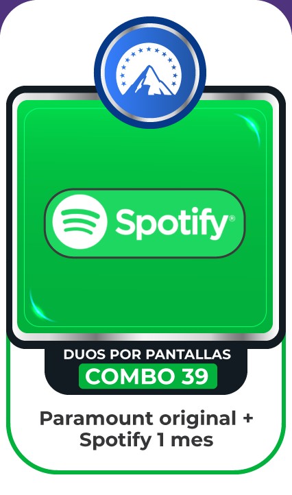 COMBO PARAMOUNT OR - SPOTIFY 1 MES